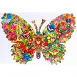 Пъзел художествен WENTWORTH, Butterfly kaleidoscope, 210 части