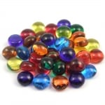 Стъклени камъчета, Glas-Nuggets, 10-12mm; 100g, / 90 бр., микс