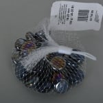 Стъклени камъчета, Glas-Nuggets, 18-20 mm, 100 g / 20-30 бр., преливащи цветове, черни