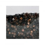 Мозаечни плочки GoldLine, стъкло, 10x10x4 mm, 1500 бр., черни