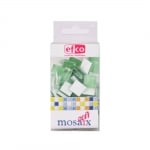 Мозаечни плочки MosaixSoft, стъкло, 15x15x4 mm, 90 бр., светлозелени