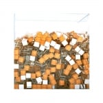 Мозаечни плочки MosaixSoft, стъкло, 10x10x4 mm,1000 бр., светлокафявии