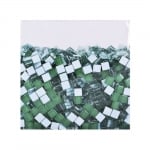 Мозаечни плочки MosaixSoft, стъкло, 10x10x4 mm,1000 бр., зелени