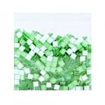 Мозаечни плочки MosaixSoft, стъкло, 10x10x4 mm,1000 бр., светлозелени