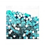 Мозаечни плочки MosaixSoft, стъкло, 10x10x4 mm,1000 бр., тюркоазени