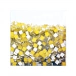 Мозаечни плочки MosaixSoft, стъкло, 10x10x4 mm,1000 бр., жълти