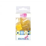 Мозаечни плочки MosaixSoft, стъкло, 20x20x4 mm, 40 бр., жълти