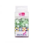 Мозаечни плочки MosaixSoft, стъкло, 10x10x4 mm, 200 бр., светлозелени