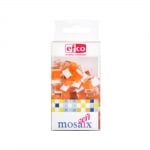 Мозаечни плочки MosaixSoft, стъкло, 10x10x4 mm, 200 бр., оранжеви