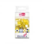Мозаечни плочки MosaixSoft, стъкло, 10x10x4 mm, 200 бр., жълти