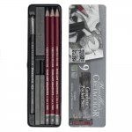 Комплект графити Cretacolor, Grafhite Pocket Set, 9 бр., метална кутия