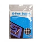 3D двойнолепящи квадратчета, 6.3x6.3x 2mm, черни, 308 бр.