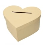 Кутия за пари, Сърце, 32 x 27 x 16 cm, картон, кафява