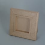 Рамка от папиемаше с орнаменти, квадрат, 20 x 20 x 2.5 cm / 10 x 10 x 2 cm