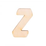Деко фигурка буква "Z", дърво, 28 mm