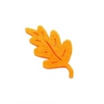 Деко фигурка дъбов лист, Filz, 40 mm, оранжев