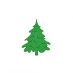 Деко фигурка елха, Filz, 60 mm, светлозелен