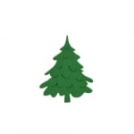 Деко фигурка елха, Filz, 60 mm, тъмнозелен
