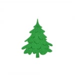 Деко фигурка елха, Filz, 80 mm, светлозелен