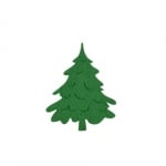 Деко фигурка елха, Filz, 80 mm, тъмнозелен