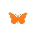 Деко фигурка пеперуда, Filz, 30 mm, жълт