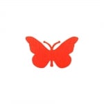 Деко фигурка пеперуда, Filz, 30 mm, червен
