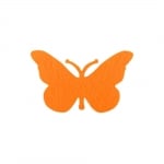 Деко фигурка пеперуда, Filz, 40 mm, жълт
