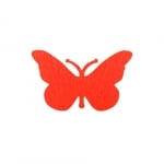 Деко фигурка пеперуда, Filz, 40 mm, червен