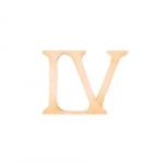 Деко фигурка римска цифра "IV", дърво, 50 mm