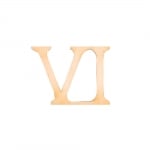 Деко фигурка римска цифра "VI", дърво, 28 mm