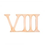 Деко фигурка римска цифра "VIII", дърво, 19 mm