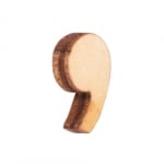 Деко фигурка символ ",", дърво, 28 mm