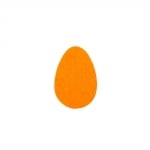 Деко фигурка яйце, Filz, 25 mm, жълт