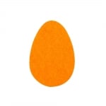 Деко фигурка яйце, Filz, 60 mm, жълт