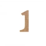 Декоративен символ RicoDesign, "1", MDF, 4,1x1,8 cm