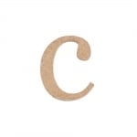 Декоративен символ RicoDesign, "c", MDF, 2,8X2,3 cm