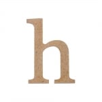Декоративен символ RicoDesign, "h", MDF, 4,1x3,0 cm