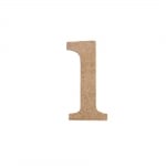 Декоративен символ RicoDesign, "i", MDF, 2,8X1,4 cm