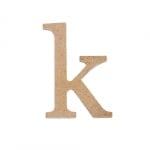 Декоративен символ RicoDesign, "k", MDF, 4,1x2,9 cm