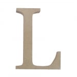 Декоративен символ RicoDesign, "L", MDF, 4,1x3,2 cm