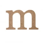 Декоративен символ RicoDesign, "m", MDF, 2,8X4,6 cm