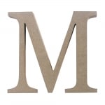 Декоративен символ RicoDesign, "M", MDF, 4,1x4,8 cm
