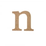 Декоративен символ RicoDesign, "n", MDF, 2,8X3,0 cm