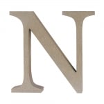 Декоративен символ RicoDesign, "N", MDF, 4,1x4,3 cm