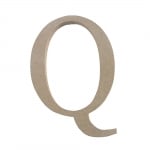 Декоративен символ RicoDesign, "Q", MDF, 5,0X3,6 cm