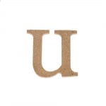 Декоративен символ RicoDesign, "u", MDF, 2,8X3,0 cm