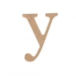Декоративен символ RicoDesign, "y", MDF, 4,1x3,0 cm