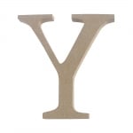 Декоративен символ RicoDesign, "Y", MDF, 4,1x3,9 cm