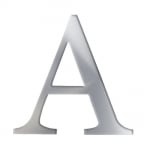 Декоративен символ RicoDesign, "A", SILVER, 32/31 mm
