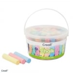 Комплект цветни дебели тебешири Creall, 6 цвята, 50 части